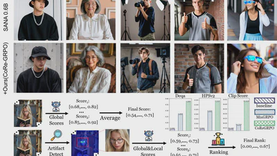 CoRe-GRPO: Consensus-driven and Region-focused RL for Human-Centric Generation in Lightweight Diffusion Models featured image